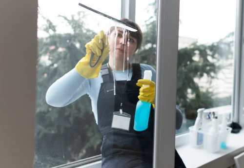 Nettoyage de vitres intérieures et extérieures à Coubon